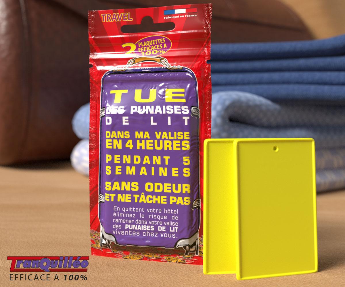 Lot de 2 plaquettes répulsives punaises de lit Tranquilleo Sans Soucis | 2 plaquettes répulsive tranquilleo sans soucis instantané 2 plaquettes répulsive tranquilleo sans soucis instantané